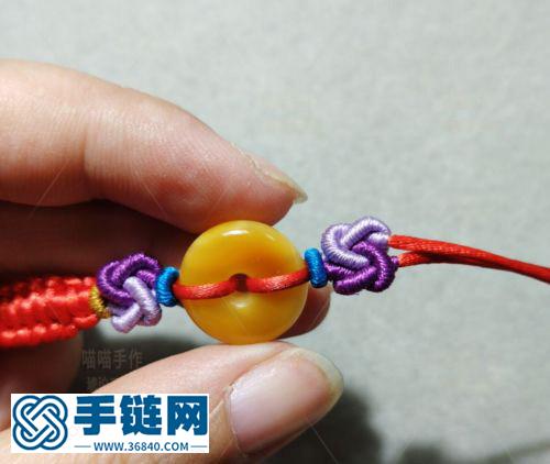 蜜蠟平安扣手繩