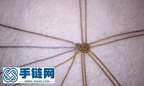 五瓣花雙層胸針