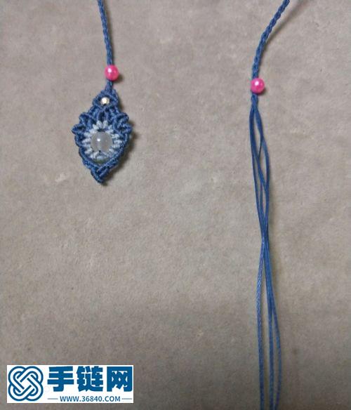 活色四股辮尾扣