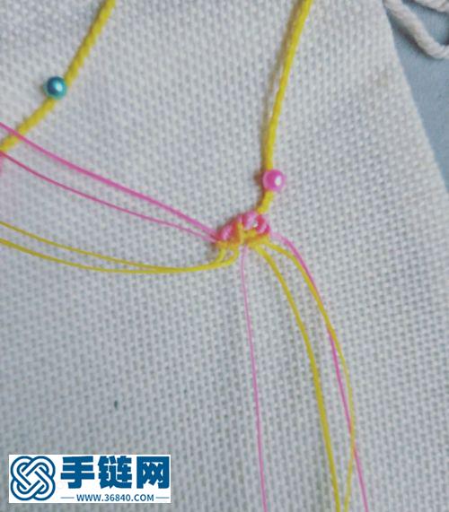 龍葵四股辮尾扣