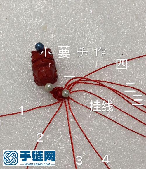 原創編繩朱砂生肖鑰匙扣