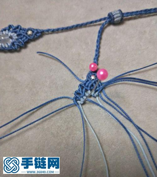 活色四股辮尾扣