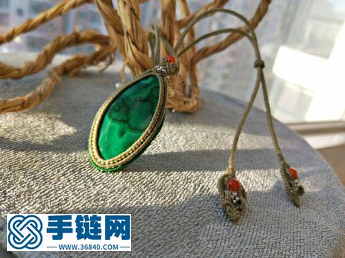 龍膽草立體八股項鏈繩尾扣