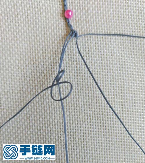 國色四股辮尾扣