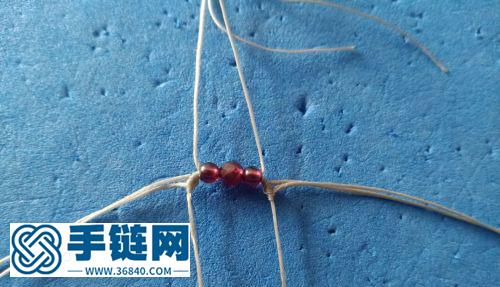 可以消滅線頭的石榴石雙面耳墜