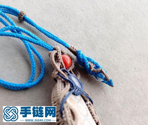 霽藍八股辮尾扣（需要一定的編繩基礎）