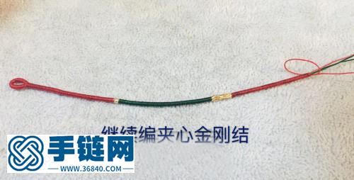 民族風撞色極細金剛結手繩