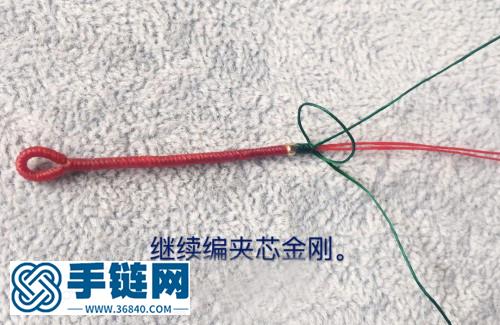 民族風撞色極細金剛結手繩