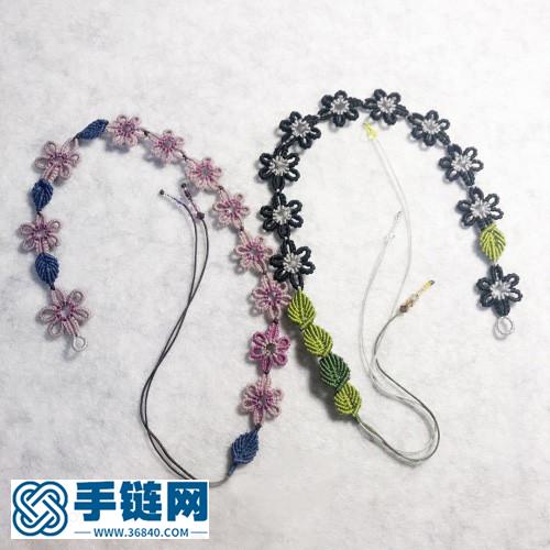 百變清新花花小葉頸鏈