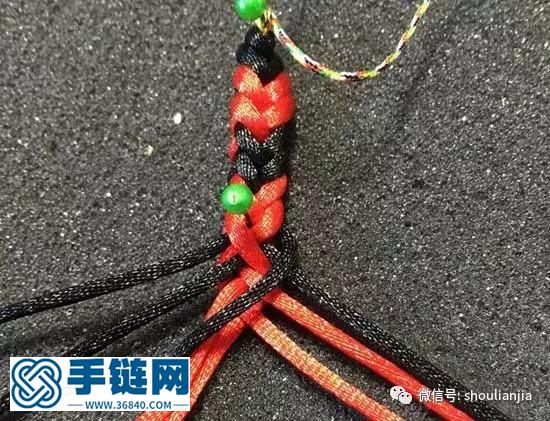 八股辮彩虹手鏈