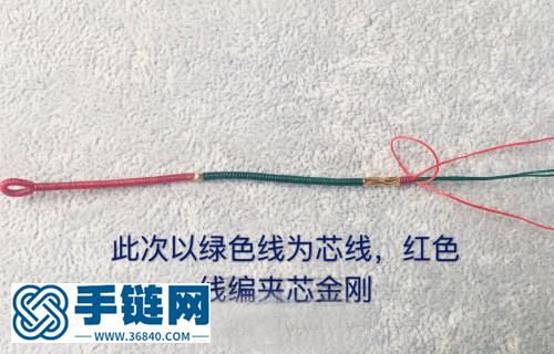 民族風撞色極細金剛結手繩
