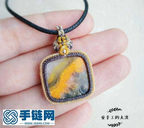 方形吊墜項鏈