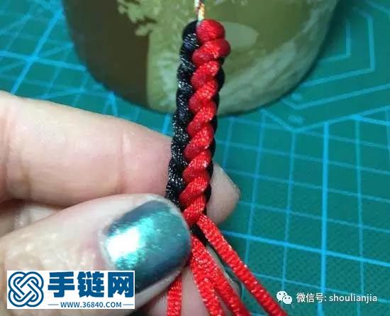 八股辮彩虹手鏈