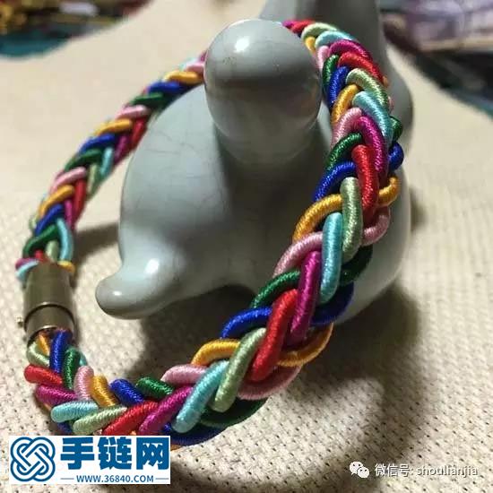 八股辮彩虹手鏈
