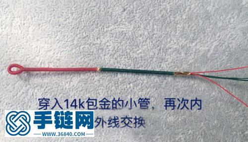 民族風撞色極細金剛結手繩