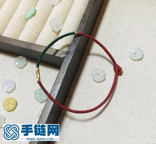 民族風撞色極細金剛結手繩