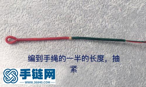 民族風撞色極細金剛結手繩