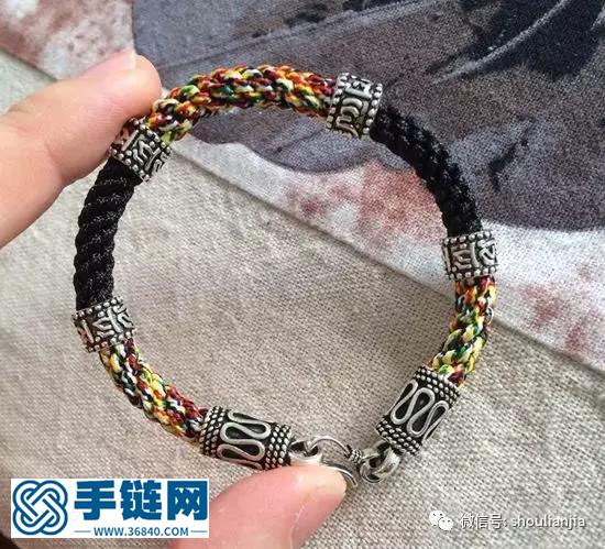 中國結之五彩六字真言手鏈