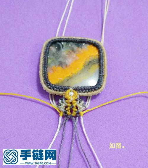 方形吊墜項鏈