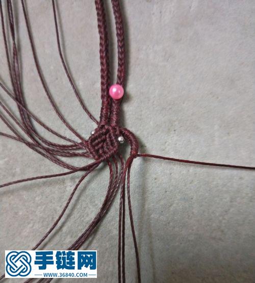 一丈紅八股辮項鏈繩尾扣