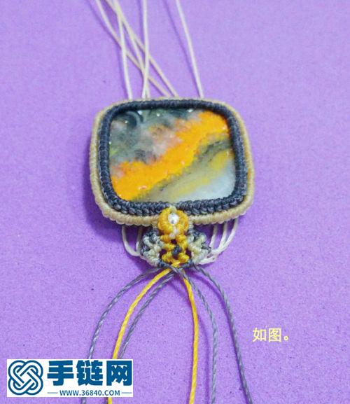 方形吊墜項鏈