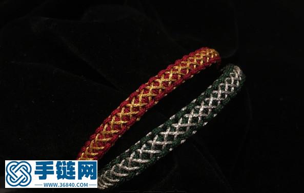 不一樣的平結(jié)交叉手鏈