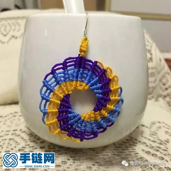 波西米亞風三色耳環視頻教程