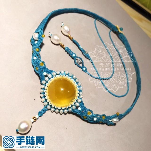 南美蠟線包蜜蠟項鏈 ，頸鏈的原創(chuàng)設計～