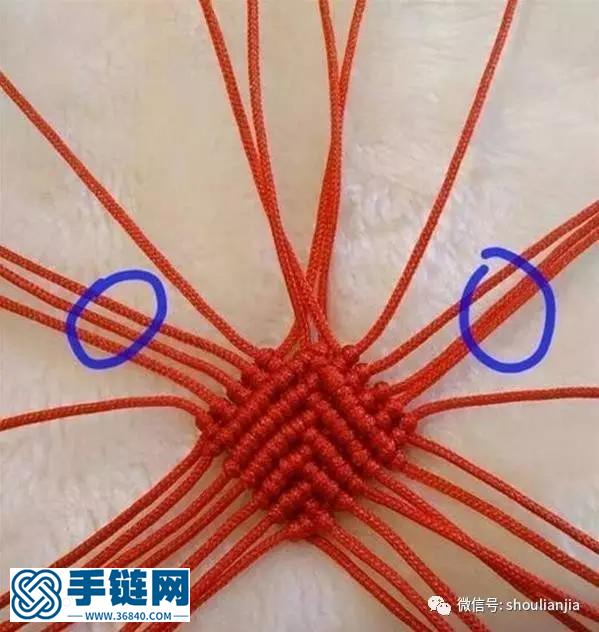 心形瑪瑙手鏈編法