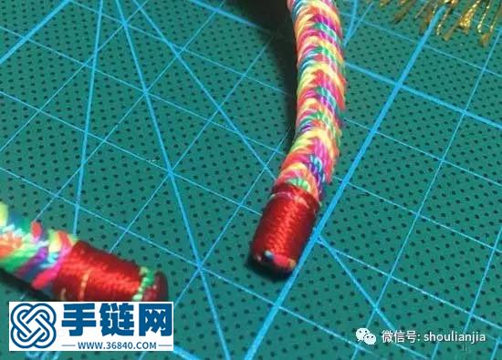 八股辮彩虹手鏈