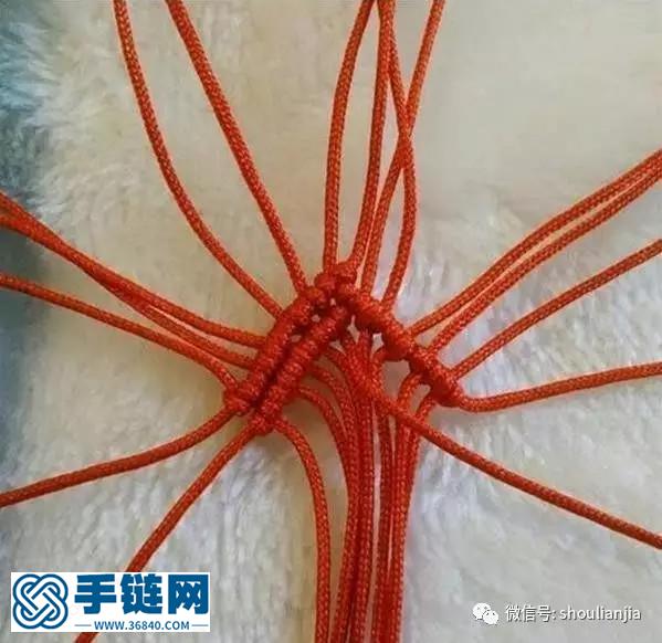 心形瑪瑙手鏈編法