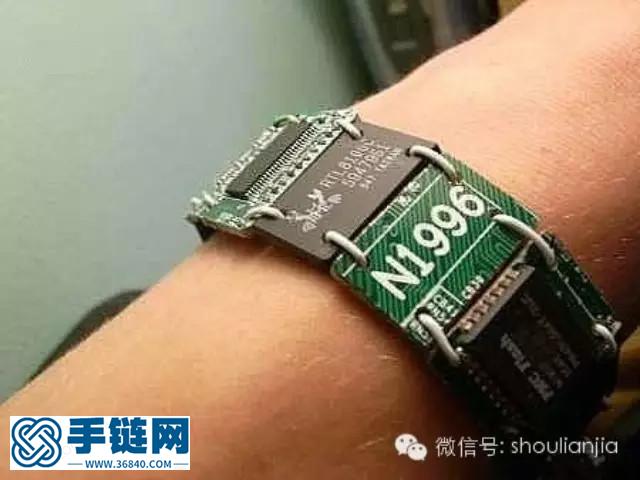 用廢舊主板做手鏈,超級個(gè)性飾品創(chuàng)意DIY
