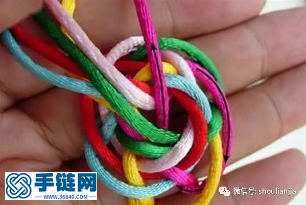 中國結之六瓣紐扣結