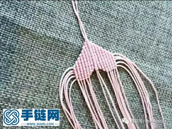 中國結之斜卷結愛心掛件
