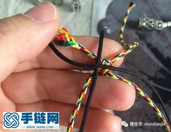 中國結之五彩六字真言手鏈