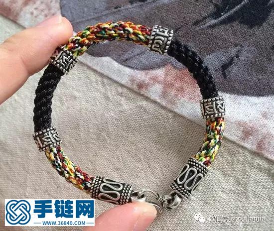 中國結之五彩六字真言手鏈