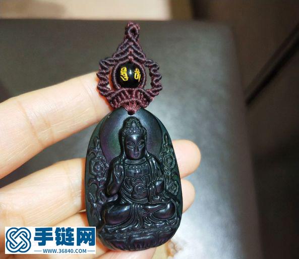 自帶佛光光環的佛牌扣頭