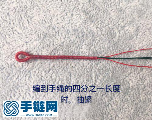 民族風撞色極細金剛結手繩