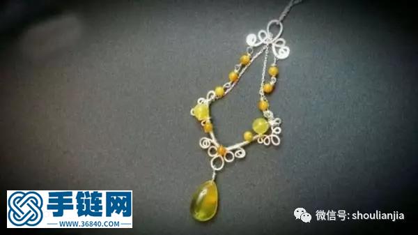 自制琥珀項鏈