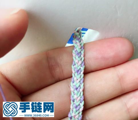 自制方形盤編器編方八股手鏈