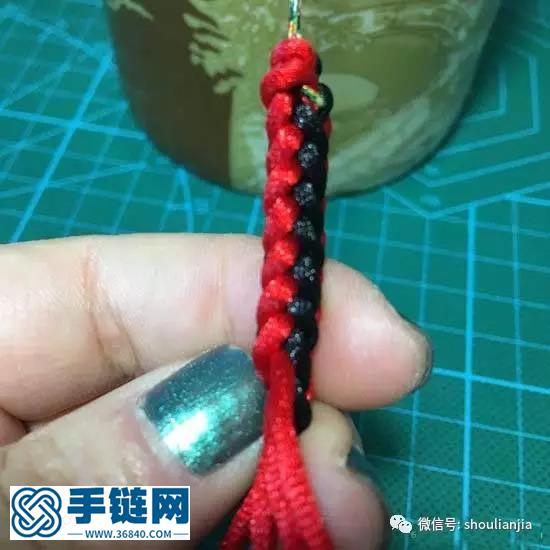 八股辮彩虹手鏈