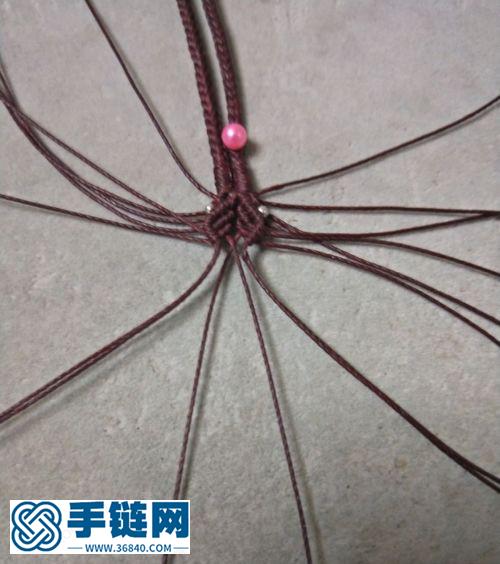 一丈紅八股辮項鏈繩尾扣