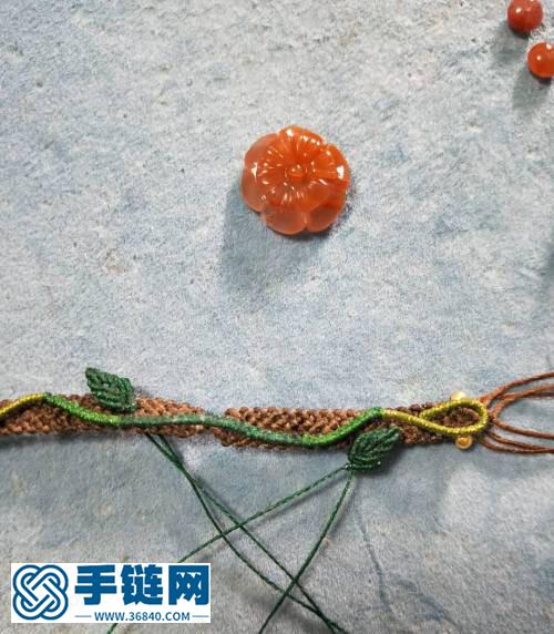 南紅雙層花手鏈