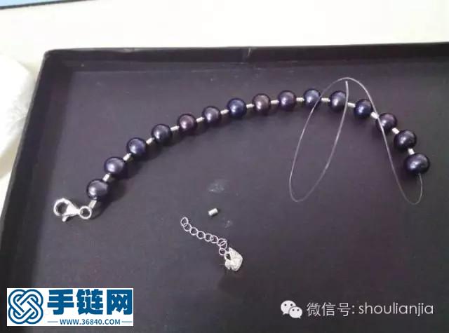 手殘人士也能做的紫水晶珍珠手鏈