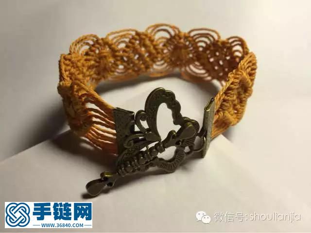 優(yōu)雅復(fù)古風(fēng)蝴蝶扣編繩手鏈