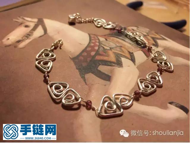 可愛(ài)的三角戀（鏈）——原創(chuàng)純銀繞線手鏈