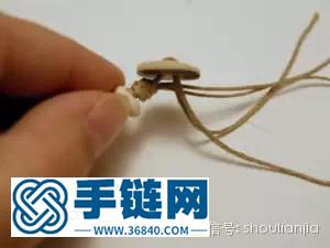 粘土制作鵝卵石形狀串珠手鏈編法