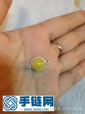 編織蜜蠟手鏈！