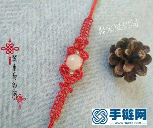 中國結(jié)冰絲手鏈的制作教程
