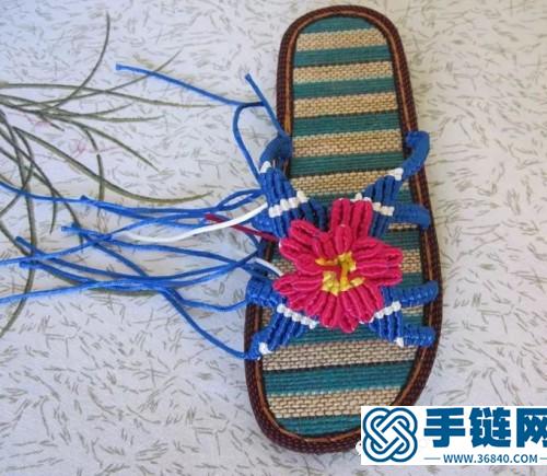 一步步教你繩編桃花拖鞋的詳細編制教程